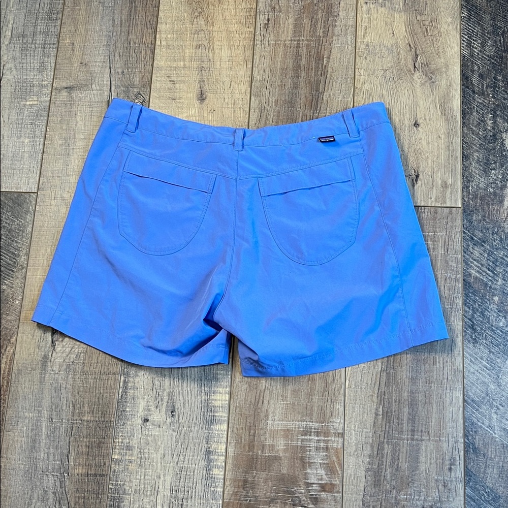 Patagonia Women's Happy Hike Periwinkle Blue Shorts Size 14 - Picture 6 of 12